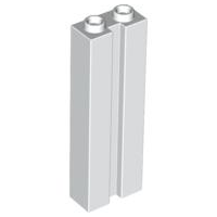 LEGO® los onderdeel Steen Aangepast in kleur Wit 88393