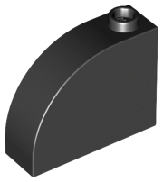 Plaatje in Gallery viewer laden, LEGO® los onderdeel Dakpan Gebogen in kleur Zwart 33243