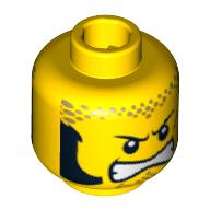 Plaatje in Gallery viewer laden, LEGO® los onderdeel Hoofd in kleur Geel 3626pb0444