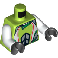 LEGO® los onderdeel Lijf met Motief Limoen 973pb0684c01