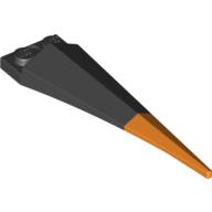 LEGO® los onderdeel Plaat Aangepast in kleur Zwart 61406pb04