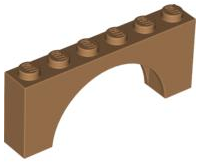 Plaatje in Gallery viewer laden, LEGO® los onderdeel Steen Boog in kleur Medium Noga 3307