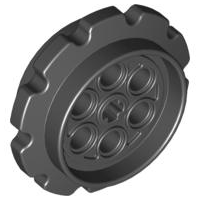 LEGO® los onderdeel Wiel in kleur Zwart 57519