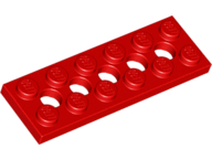LEGO® los onderdeel Technische Plaat in kleur Rood 32001
