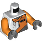 LEGO® los onderdeel Lijf met Motief Wit 973pb0685c01