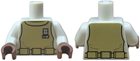 LEGO® los onderdeel Lijf met Motief Wit 973pb0604c01