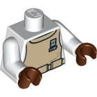 LEGO® los onderdeel Lijf met Motief Wit 973pb0604c01