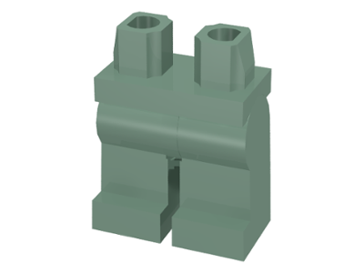LEGO® los onderdeel Benen in kleur Zandgroen 970c00