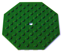 LEGO® los onderdeel Plaat Aangepast in kleur Groen 89523