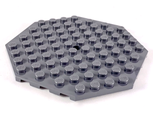 LEGO® Plaat Aangepast Donker Blauwachtig Grijs 89523