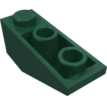 Plaatje in Gallery viewer laden, LEGO® los onderdeel Dakpan Omgekeerd Donkergroen 4287
