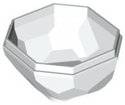 LEGO® los onderdeel Rots in kleur Wit 30294