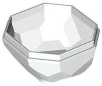 LEGO® los onderdeel Rots in kleur Wit 30294