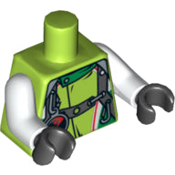 LEGO® los onderdeel Lijf met Motief Limoen 973pb0686c01