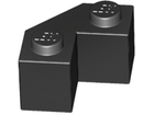 LEGO® los onderdeel Steen Aangepast in kleur Zwart 87620