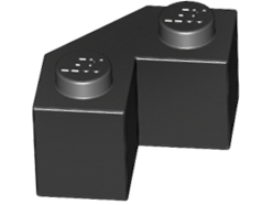 LEGO® los onderdeel Steen Aangepast in kleur Zwart 87620