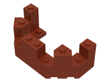 Plaatje in Gallery viewer laden, LEGO® los onderdeel Dak in kleur Roodachtig Bruin 6066