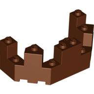 LEGO® los onderdeel Dak in kleur Roodachtig Bruin 6066