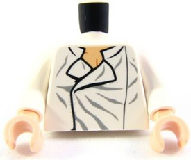 LEGO® los onderdeel Lijf met Motief Wit 973pb0725c01