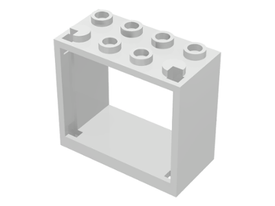 LEGO® los onderdeel Raamkozijn in kleur Wit 60598