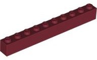 LEGO® los onderdeel Steen in kleur Donkerrood 6111