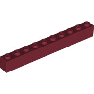LEGO® los onderdeel Steen in kleur Donkerrood 6111