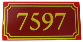 LEGO® los onderdeel Tegel met Motief Rood 87079pb0006