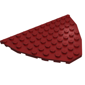 LEGO® los onderdeel Wig Plaat in kleur Donkerrood 47405