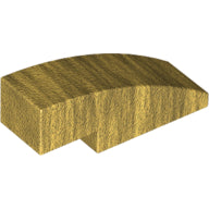 LEGO® los onderdeel Dakpan Gebogen in kleur Parel Goud 50950