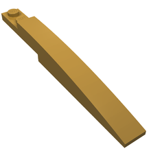 Plaatje in Gallery viewer laden, LEGO® los onderdeel Dakpan Gebogen in kleur Parel Goud 85970