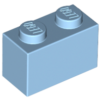 LEGO® los onderdeel Steen in kleur Maersk Blue 3004