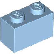 Plaatje in Gallery viewer laden, LEGO® los onderdeel Steen in kleur Maersk Blue 3004