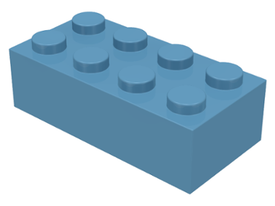 LEGO® los onderdeel Steen in kleur Maersk Blue 3001