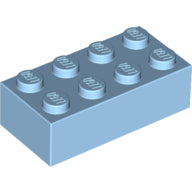 LEGO® los onderdeel Steen in kleur Maersk Blue 3001