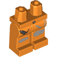 Plaatje in Gallery viewer laden, LEGO® los onderdeel Benen met Motief Oranje 970c00pb0072
