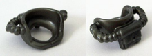 Plaatje in Gallery viewer laden, LEGO® los onderdeel Lijf Accessoire Parel Donkergrijs 62409
