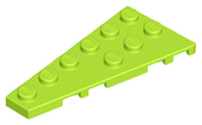 Plaatje in Gallery viewer laden, LEGO® los onderdeel Wig Plaat in kleur Limoen 54384
