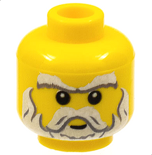 Plaatje in Gallery viewer laden, LEGO® los onderdeel Hoofd in kleur Geel 3626pb0450