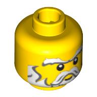 Plaatje in Gallery viewer laden, LEGO® los onderdeel Hoofd in kleur Geel 3626pb0450