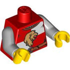 LEGO® los onderdeel Lijf met Motief Rood 973pb0693c01