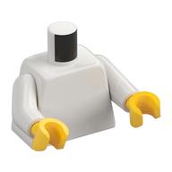 Plaatje in Gallery viewer laden, LEGO® los onderdeel Lijf met Motief Wit 973pb0698c01