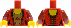 LEGO® los onderdeel Lijf met Motief Rood 973pb0732c01
