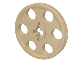 LEGO® los onderdeel Wiel in kleur Geelbruin 4185