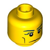 Plaatje in Gallery viewer laden, LEGO® los onderdeel Hoofd in kleur Geel 3626bpb0463