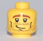LEGO® los onderdeel Hoofd in kleur Geel 3626pb0458