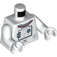 LEGO® los onderdeel Lijf met Motief Wit 973pb0703c01