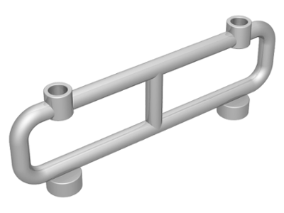 LEGO® los onderdeel Staaf in kleur Metallisch Zilver 2486