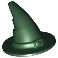 Plaatje in Gallery viewer laden, LEGO® los onderdeel Hoofddeksels in kleur Donkergroen 6131