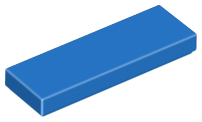 LEGO® los onderdeel Tegel Algemeen in kleur Blauw 63864