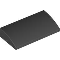 LEGO® los onderdeel Dakpan Gebogen in kleur Zwart 88930